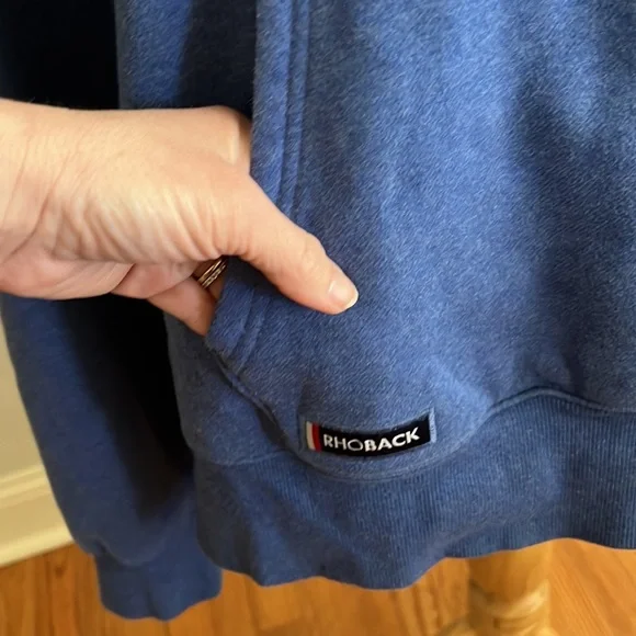 Rhoback Ready Hoodie men’s size large / fall 2025 - heathered blue - Picture 3 of 16